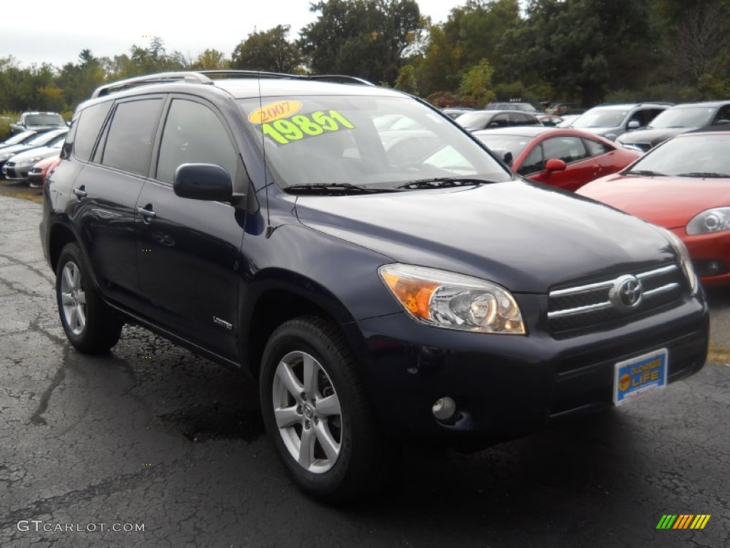 2007 RAV4 Limited 4WD - Nautical Blue Metallic / Ash Gray photo #17
