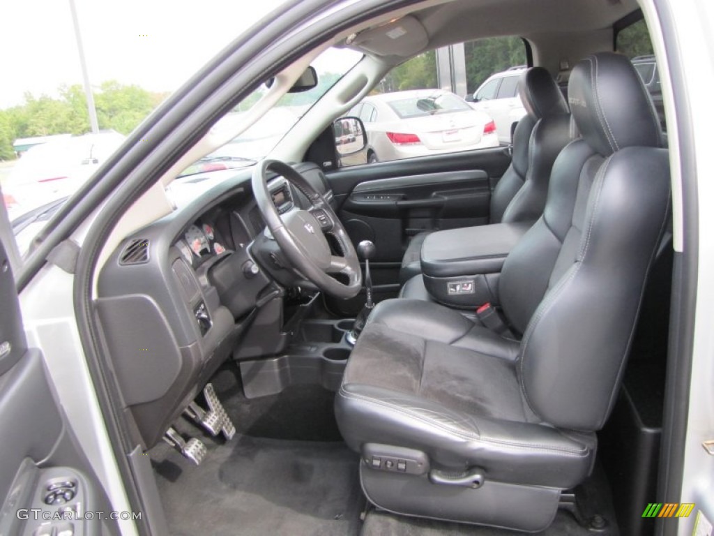 Dark Slate Gray Interior 2005 Dodge Ram 1500 SRT-10 Regular Cab Photo #54681429