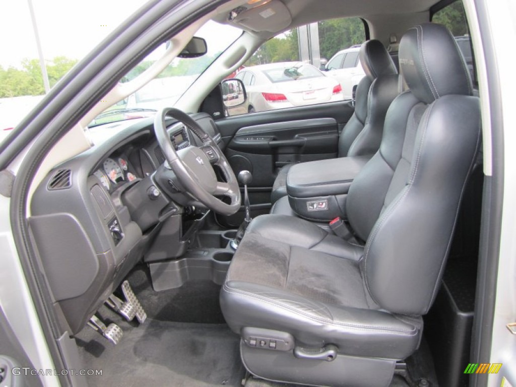 Dark Slate Gray Interior 2005 Dodge Ram 1500 SRT-10 Regular Cab Photo #54681447
