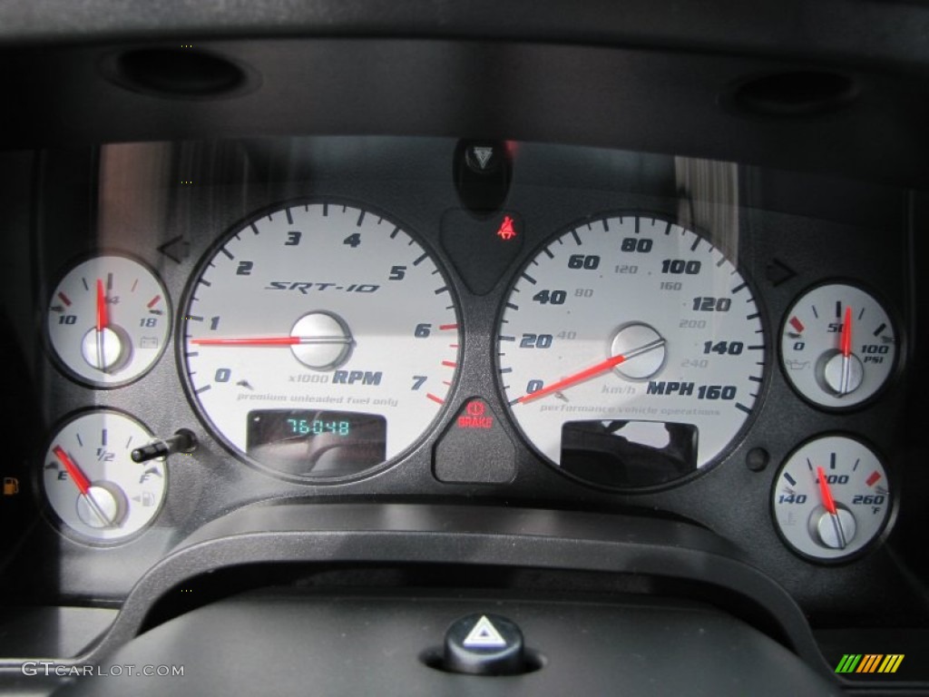 2005 Dodge Ram 1500 SRT-10 Regular Cab Gauges Photo #54681477