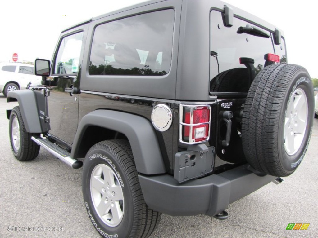 2012 Wrangler Sport S 4x4 - Black / Black photo #5