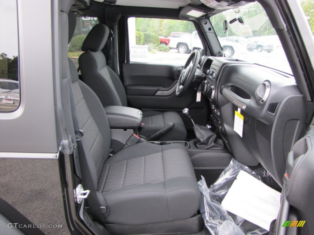 Black Interior 2012 Jeep Wrangler Sport S 4x4 Photo #54682392