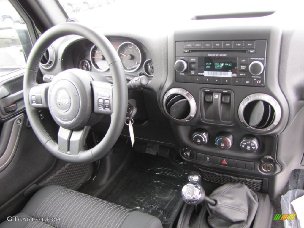 2012 Jeep Wrangler Sport S 4x4 Black Dashboard Photo #54682398