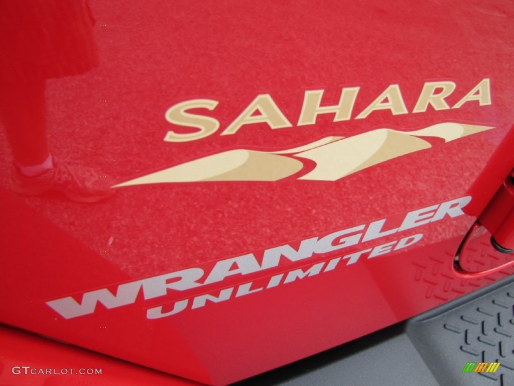 2012 Jeep Wrangler Unlimited Sahara 4x4 Marks and Logos Photo #54682506