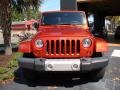 2009 Sunburst Orange Pearl Jeep Wrangler Unlimited Sahara 4x4  photo #2