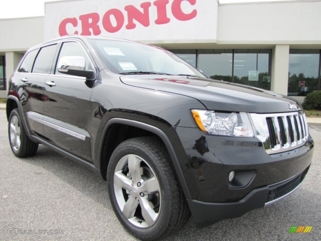 2012 Grand Cherokee Limited - Brilliant Black Crystal Pearl / Black/Light Frost Beige photo #1