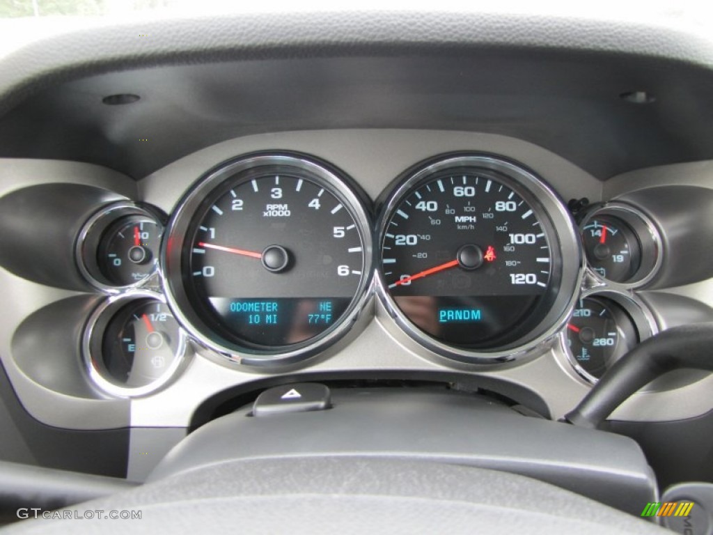 2012 GMC Sierra 1500 SLE Crew Cab Gauges Photo #54683019
