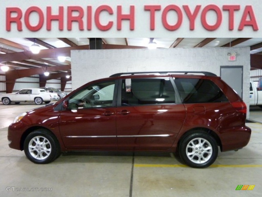 2004 Sienna XLE Limited AWD - Salsa Red Pearl / Stone Gray photo #1