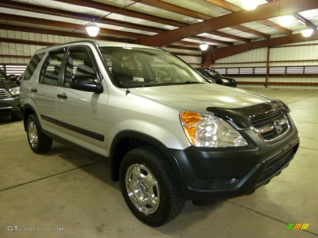 2002 CR-V LX 4WD - Satin Silver Metallic / Black photo #6