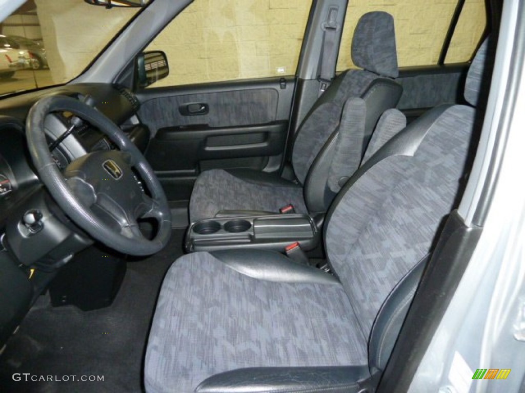 2002 CR-V LX 4WD - Satin Silver Metallic / Black photo #7
