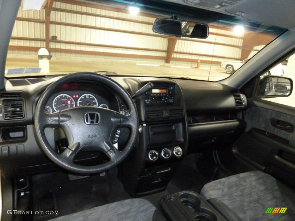 2002 CR-V LX 4WD - Satin Silver Metallic / Black photo #13