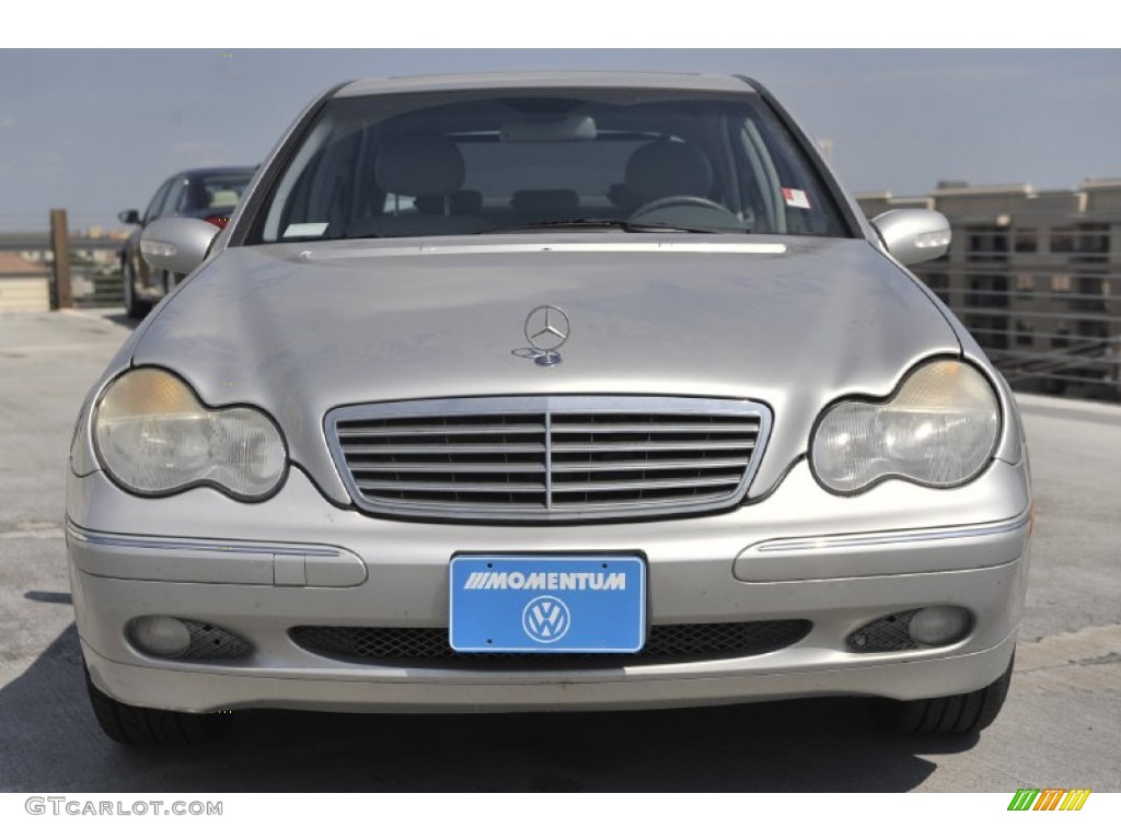 2001 C 240 Sedan - Brilliant Silver Metallic / Ash photo #2
