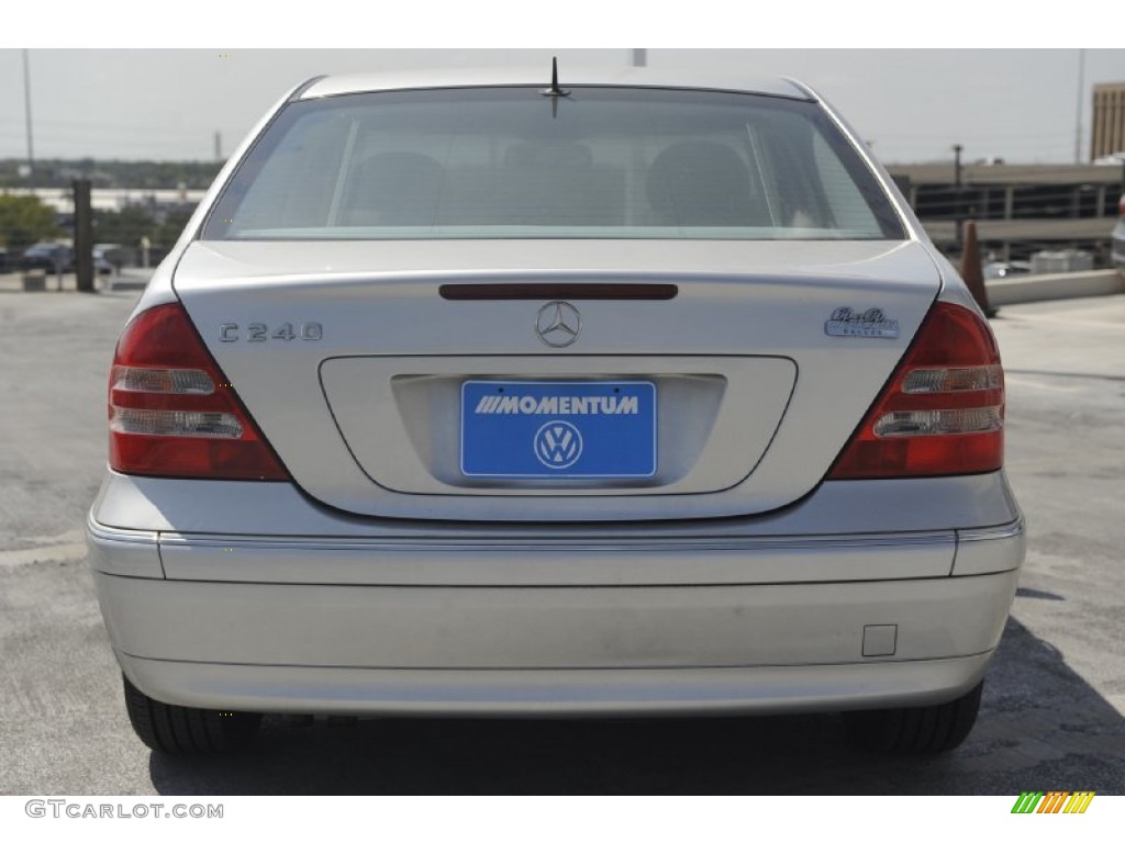 2001 C 240 Sedan - Brilliant Silver Metallic / Ash photo #4