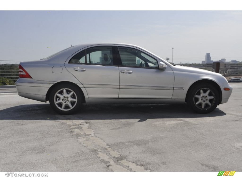 2001 C 240 Sedan - Brilliant Silver Metallic / Ash photo #6