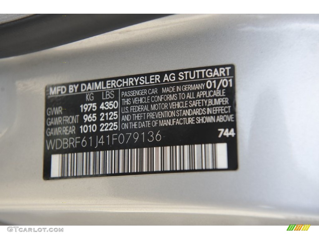 2001 C 240 Sedan - Brilliant Silver Metallic / Ash photo #8