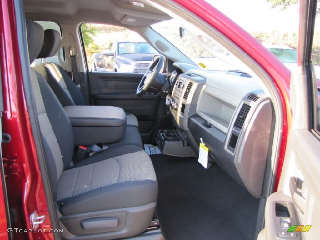 2012 Ram 1500 Express Quad Cab - Deep Cherry Red Crystal Pearl / Dark Slate Gray/Medium Graystone photo #9