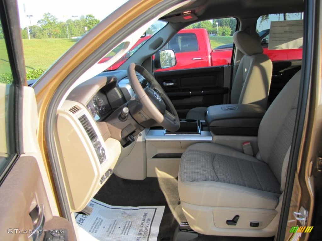 Light Pebble Beige/Bark Brown Interior 2012 Dodge Ram 3500 HD Big Horn Crew Cab Dually Photo #54687511