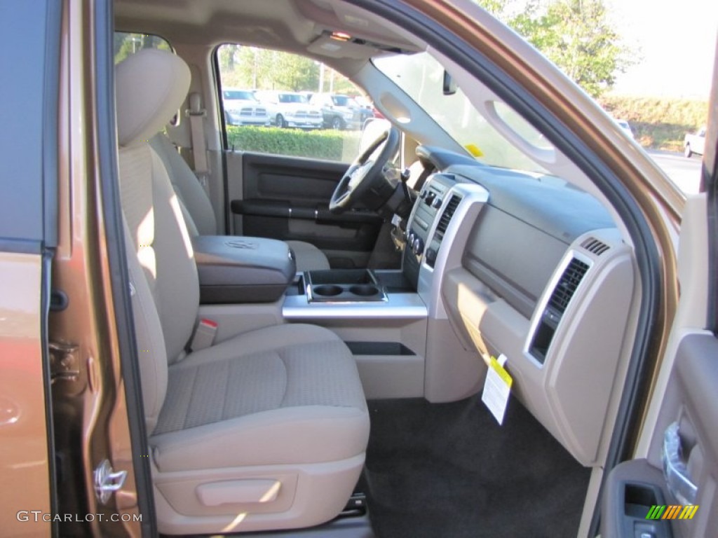Light Pebble Beige/Bark Brown Interior 2012 Dodge Ram 3500 HD Big Horn Crew Cab Dually Photo #54687526