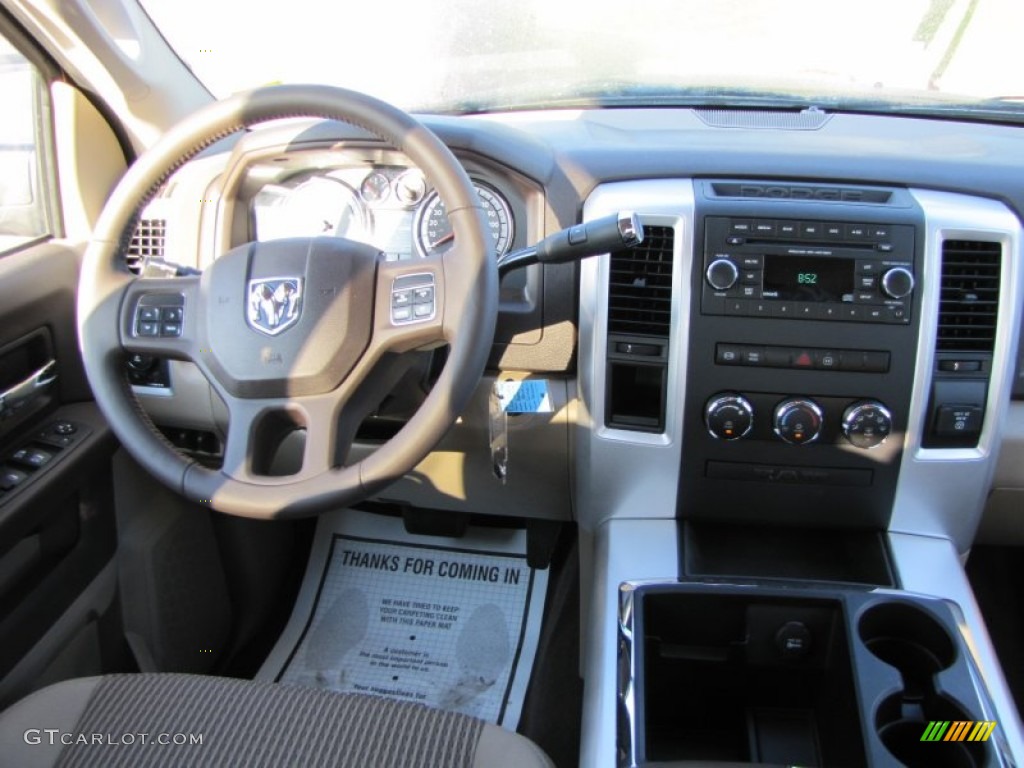 2012 Dodge Ram 3500 HD Big Horn Crew Cab Dually Light Pebble Beige/Bark Brown Dashboard Photo #54687538