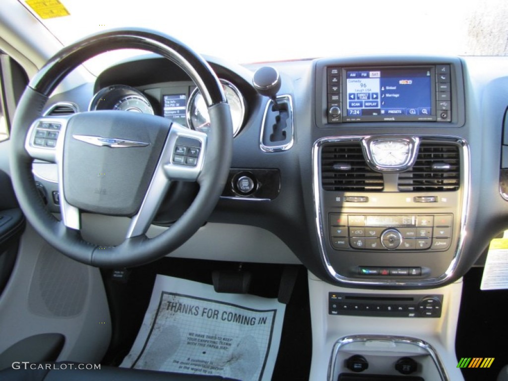 2012 Chrysler Town & Country Limited Black/Light Graystone Dashboard Photo #54688241