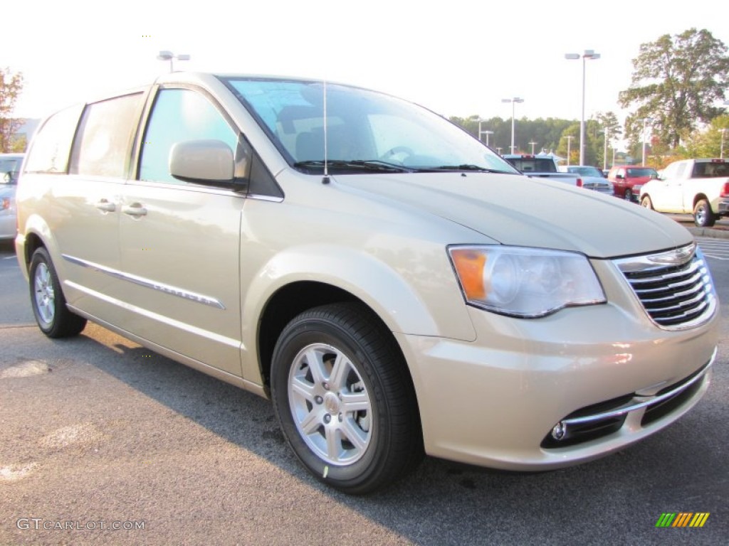 2012 Town & Country Touring - White Gold Metallic / Dark Frost Beige/Medium Frost Beige photo #4