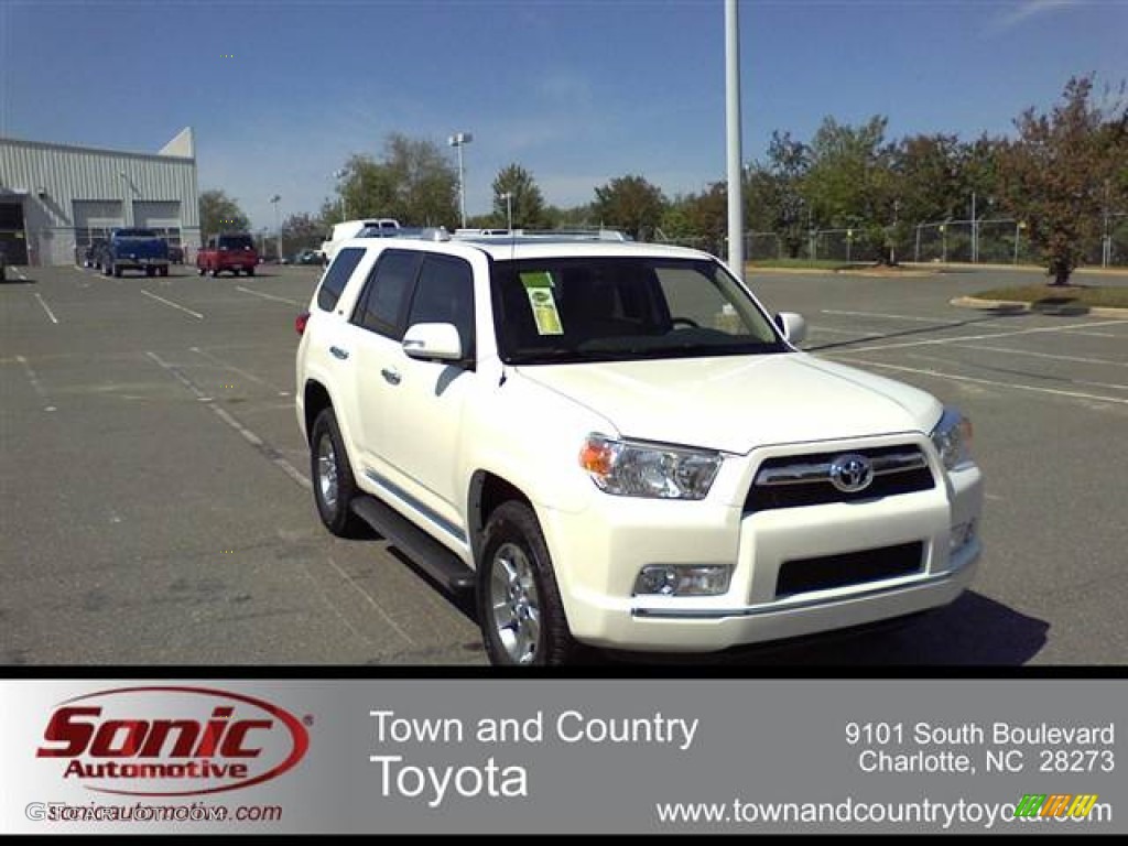 2011 4Runner SR5 4x4 - Blizzard White Pearl / Sand Beige photo #1