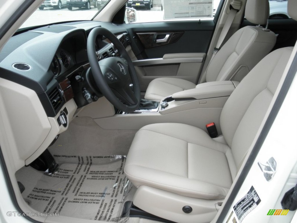Almond/Black Interior 2012 Mercedes-Benz GLK 350 Photo #54690582