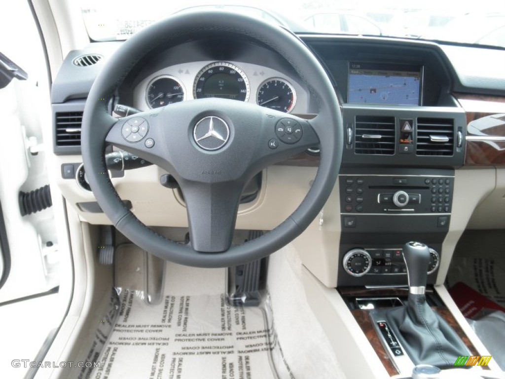2012 Mercedes-Benz GLK 350 Almond/Black Dashboard Photo #54690601