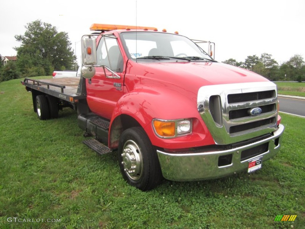 2007 F650 Super Duty XLT Regular Cab Pro Loader Truck - Red / Medium Dark Flint photo #29