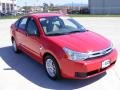 2008 Vermillion Red Ford Focus SE Sedan  photo #4