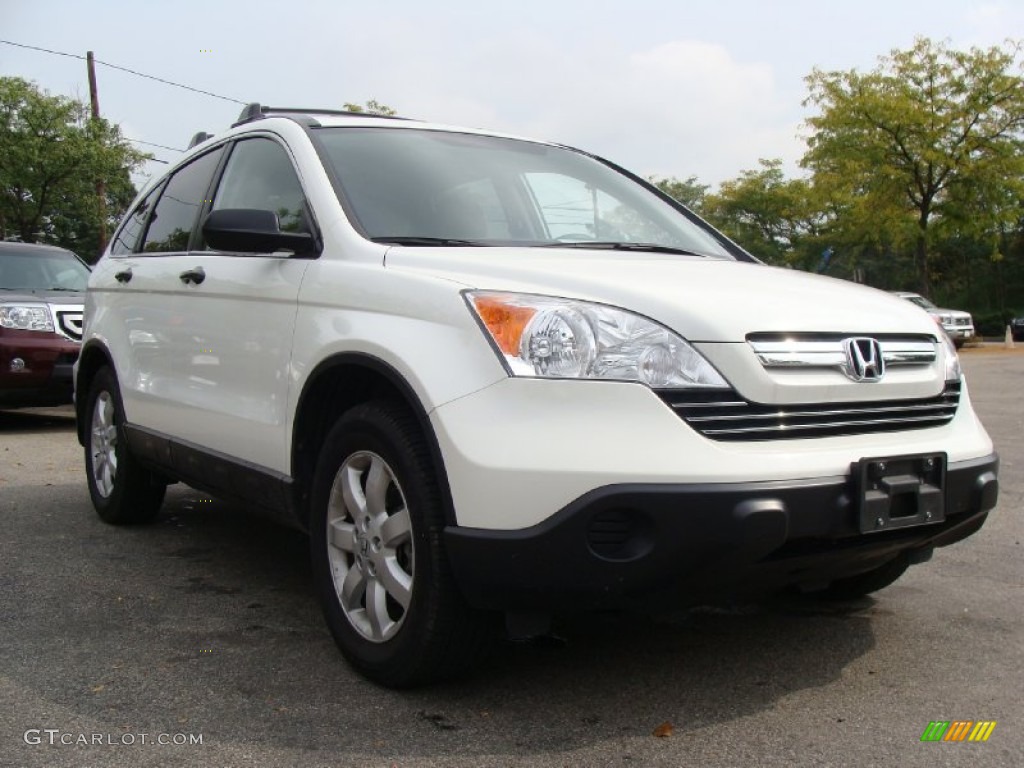 2008 CR-V EX 4WD - Taffeta White / Gray photo #6