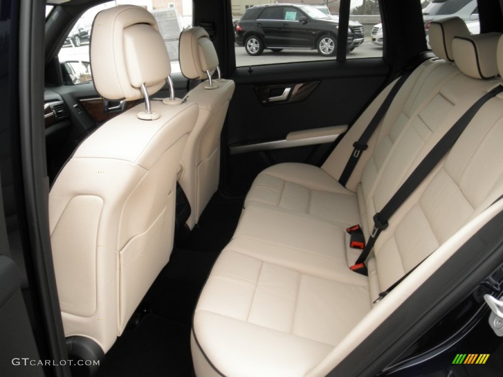 Almond/Black Interior 2012 Mercedes-Benz GLK 350 4Matic Photo #54691043