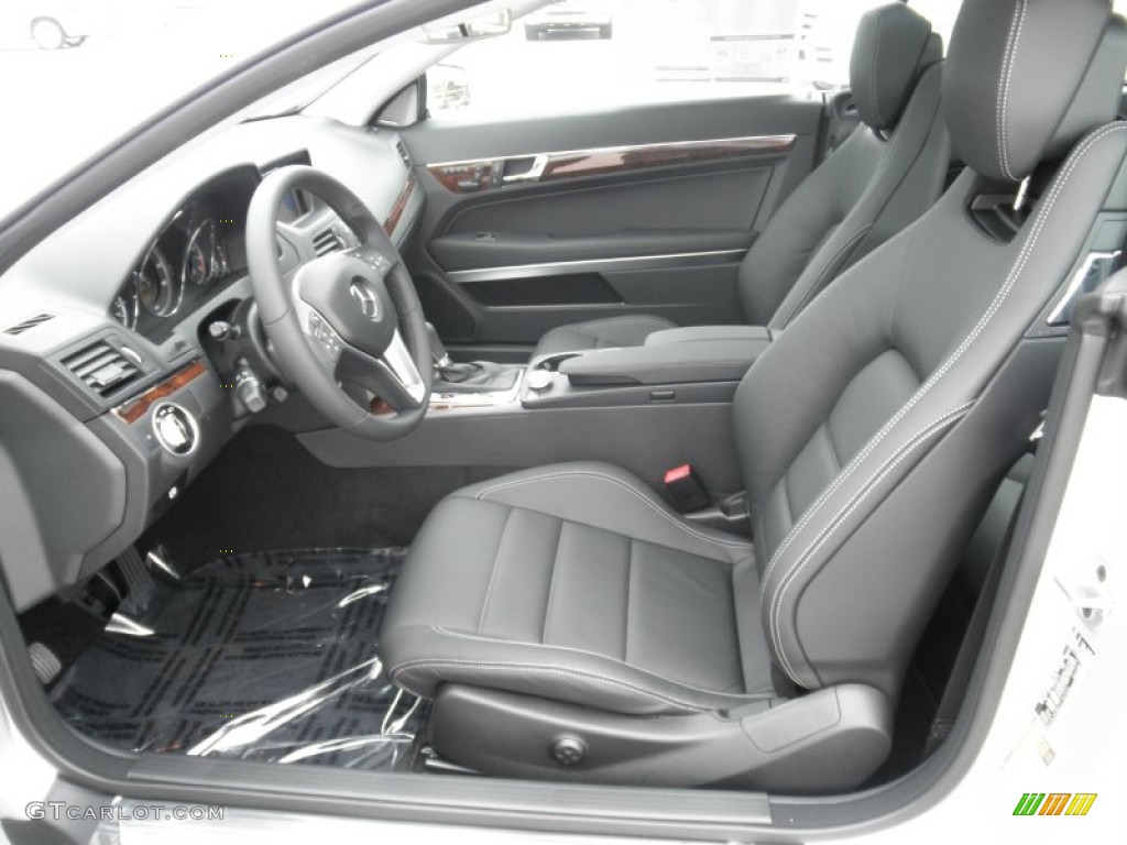Black Interior 2012 Mercedes-Benz E 350 Coupe Photo #54691129