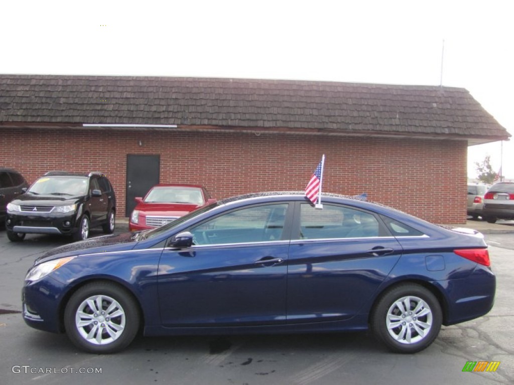 2011 Sonata GLS - Pacific Blue Pearl / Gray photo #4