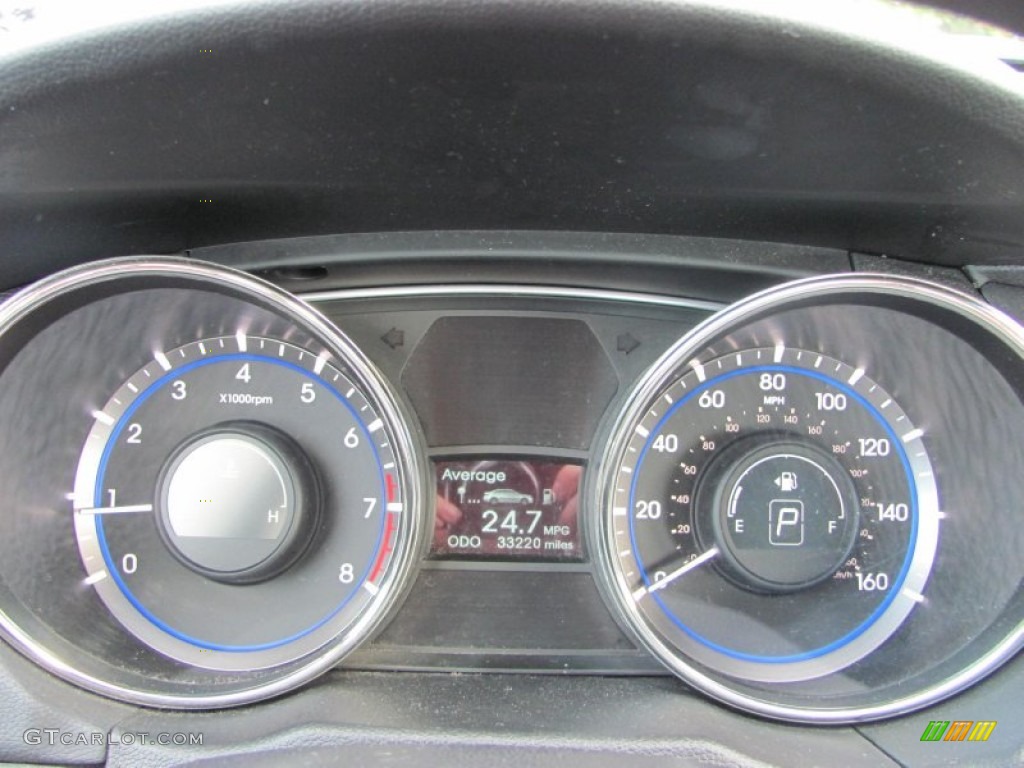 2011 Sonata GLS - Pacific Blue Pearl / Gray photo #9