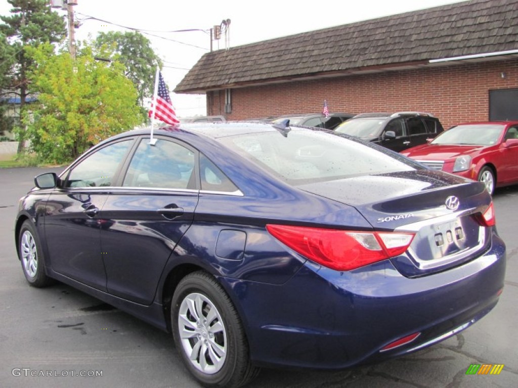 2011 Sonata GLS - Pacific Blue Pearl / Gray photo #12