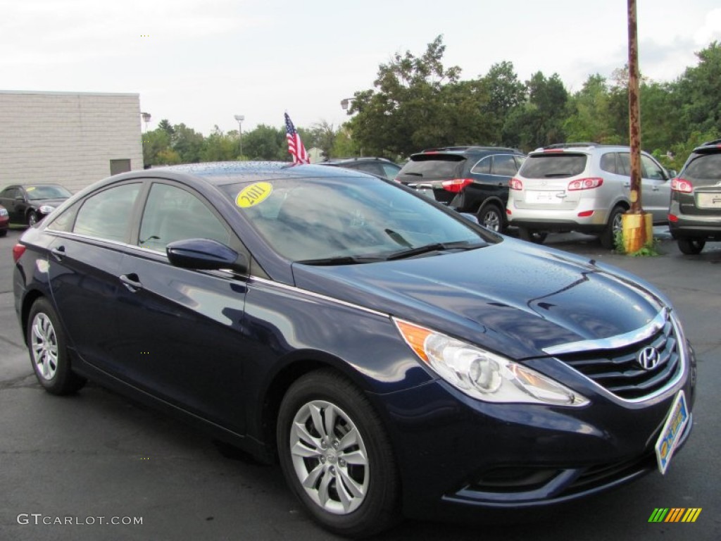 2011 Sonata GLS - Pacific Blue Pearl / Gray photo #21