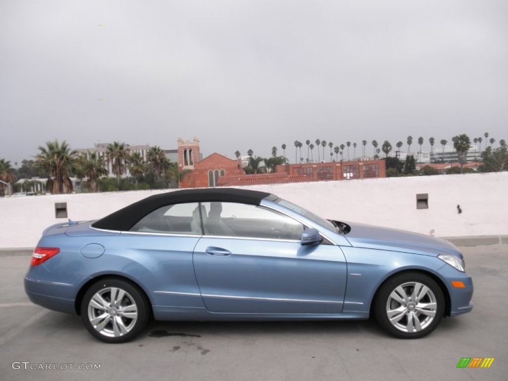 Quartz Blue Metallic 2012 Mercedes-Benz E 350 Cabriolet Exterior Photo #54691363