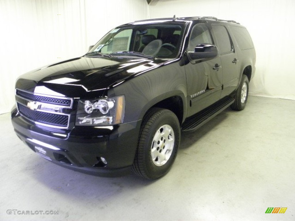 Black 2012 Chevrolet Suburban LT 4x4 Exterior Photo #54691555