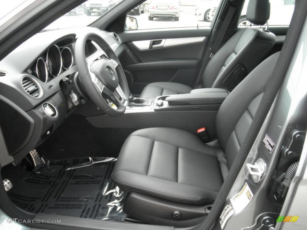 Black Interior 2012 Mercedes-Benz C 250 Sport Photo #54691951