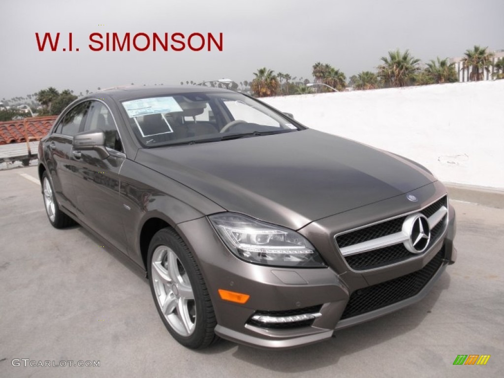 2012 CLS 550 Coupe - Indium Grey Metallic / Almond/Mocha photo #1