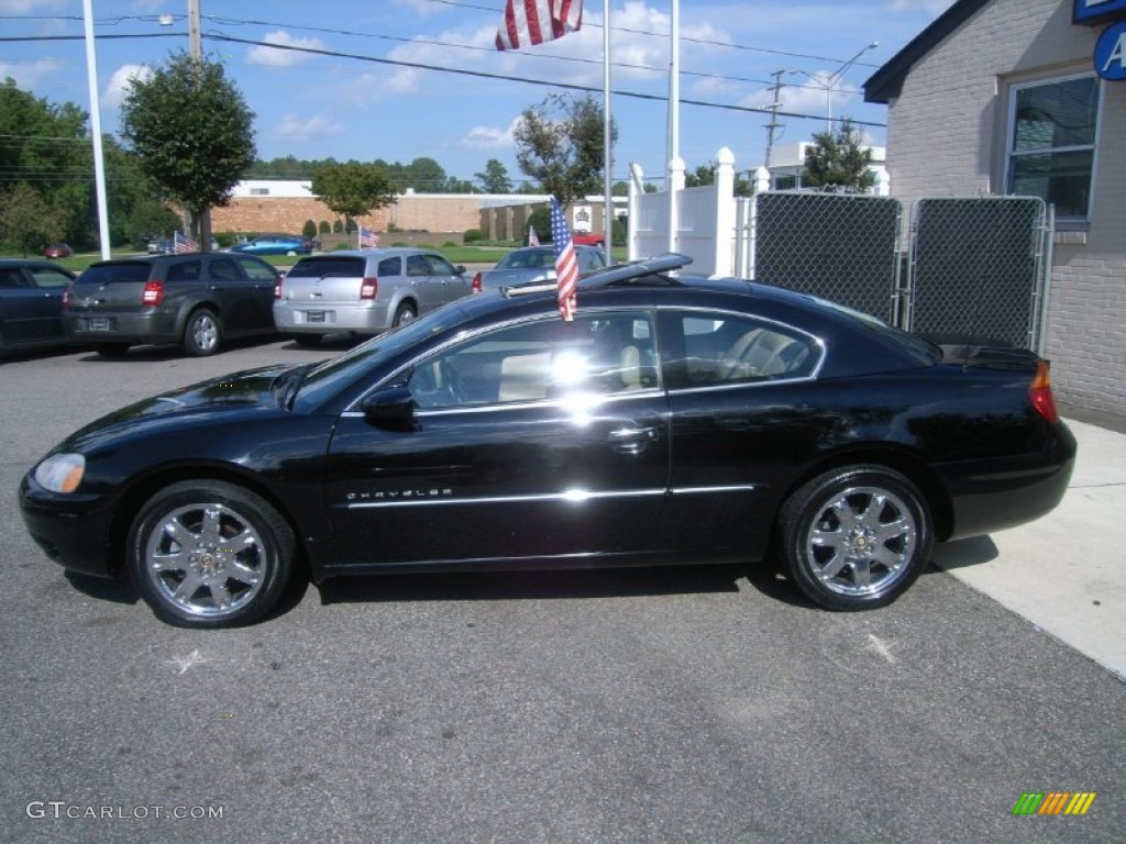 2001 Sebring LXi Coupe - Black / Black/Light Gray photo #8