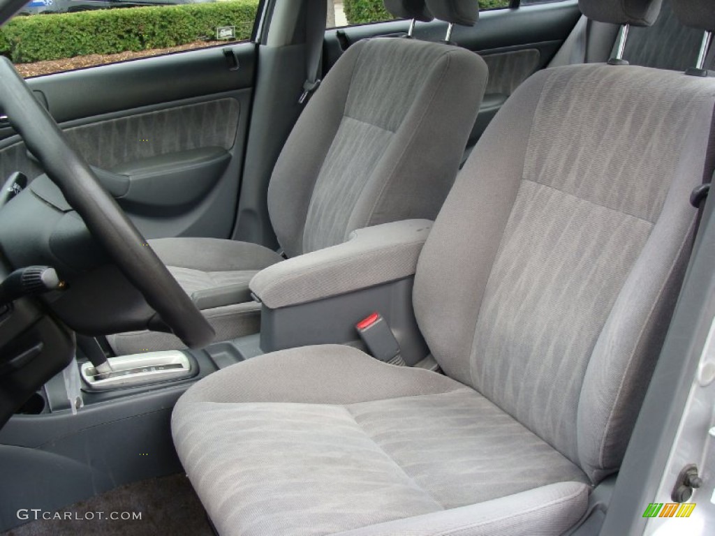 Gray Interior 2005 Honda Civic LX Sedan Photo #54692362