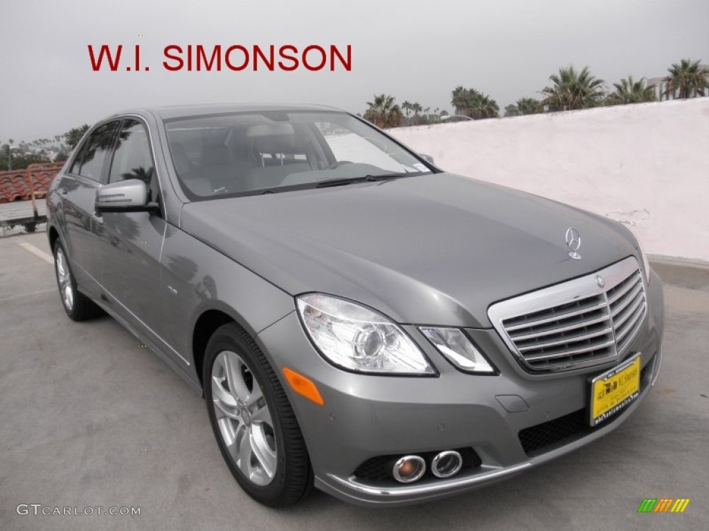 2011 E 350 BlueTEC Sedan - Palladium Silver Metallic / Ash/Black photo #1