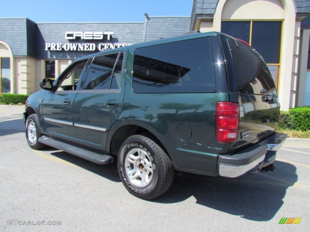 2001 Expedition XLT - Dark Highland Green Metallic / Medium Parchment photo #2