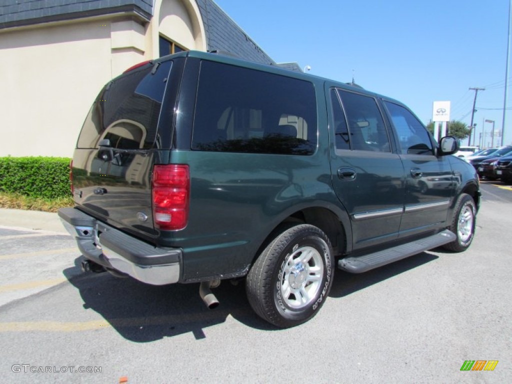 2001 Expedition XLT - Dark Highland Green Metallic / Medium Parchment photo #3
