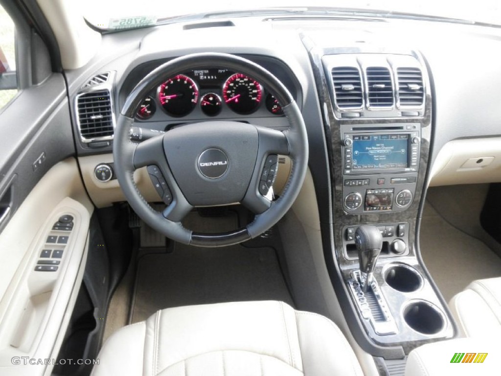 2012 GMC Acadia Denali AWD Light Titanium Dashboard Photo #54695452