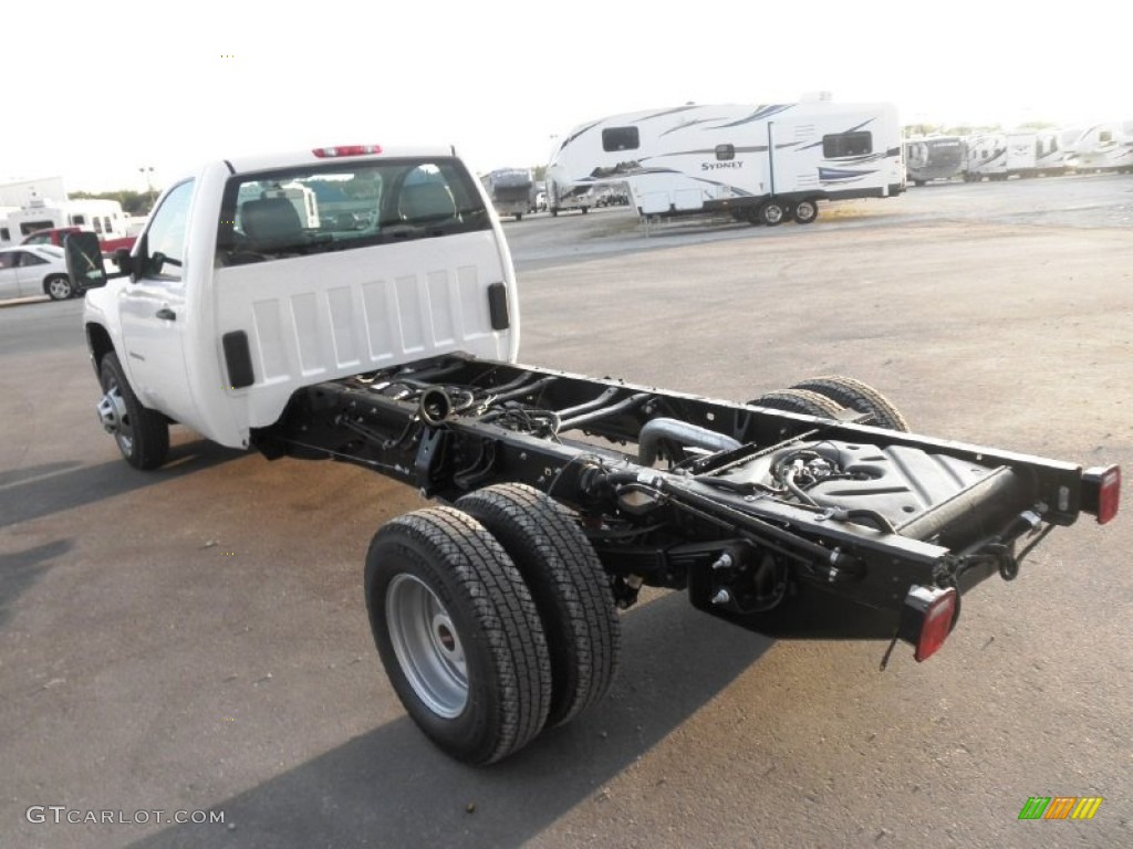 Summit White 2012 GMC Sierra 3500HD Regular Cab Dually Chassis Exterior Photo #54695995