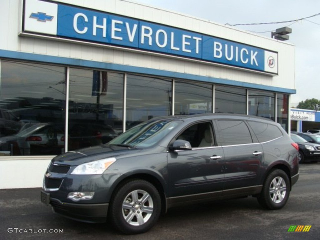 2011 Traverse LT AWD - Cyber Gray Metallic / Dark Gray/Light Gray photo #1