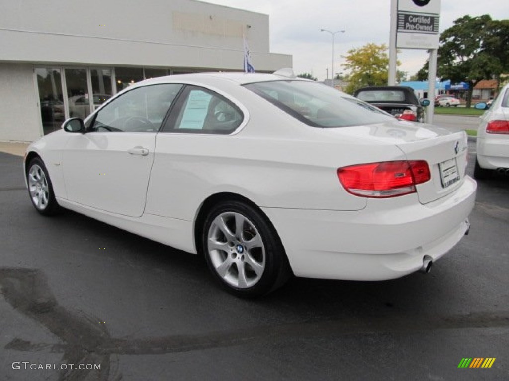 2008 3 Series 335xi Coupe - Alpine White / Saddle Brown/Black photo #3